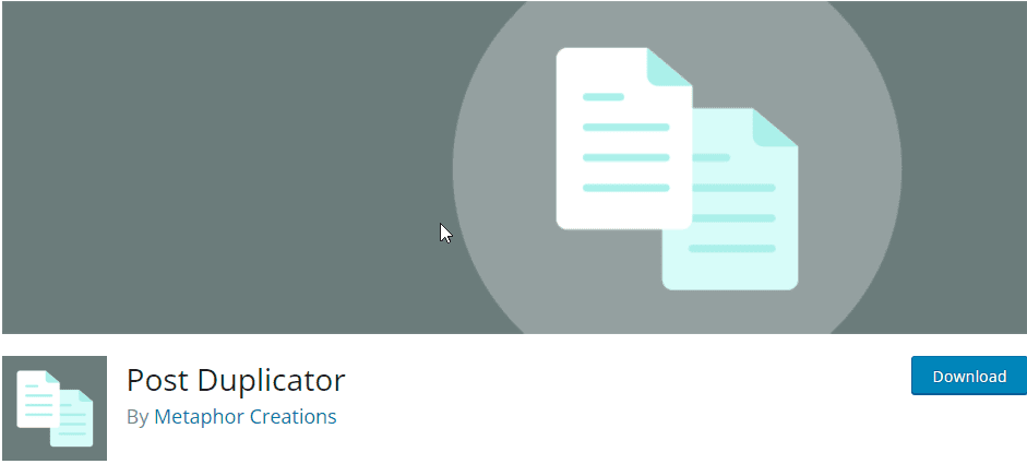 Post Duplicator - WordPress duplicate page plugin