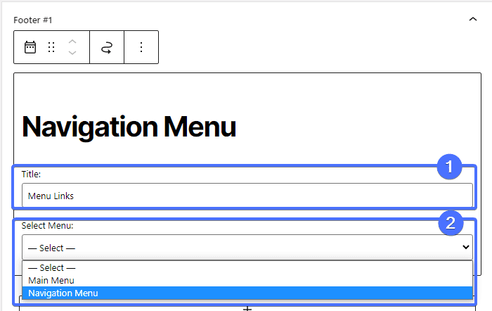 Widget title