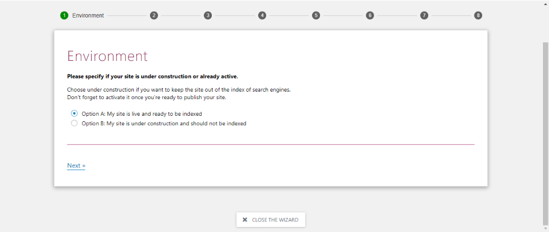 Configuration process