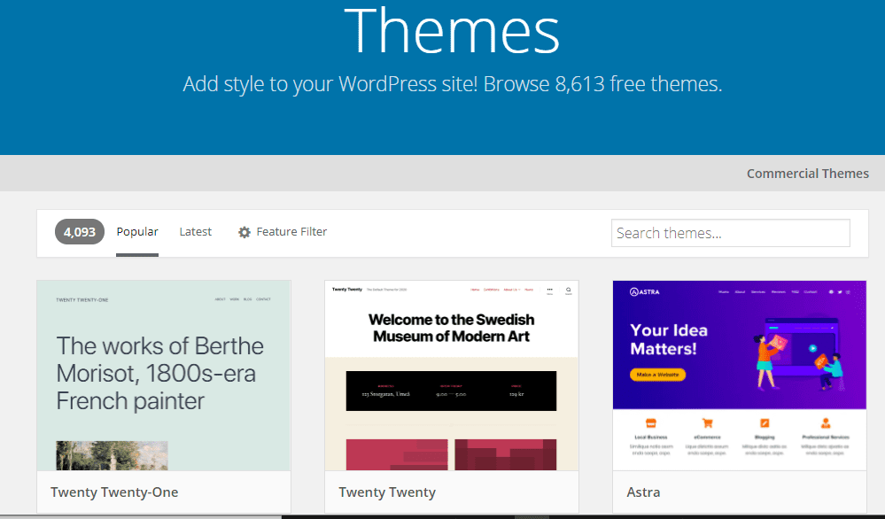 WordPress themes