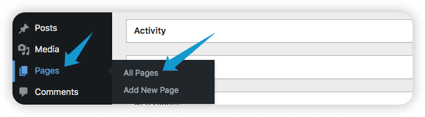 Add new pages section