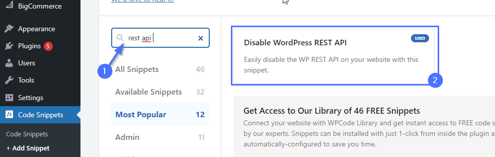 Disable WordPress REST API to prevent DDos attacks