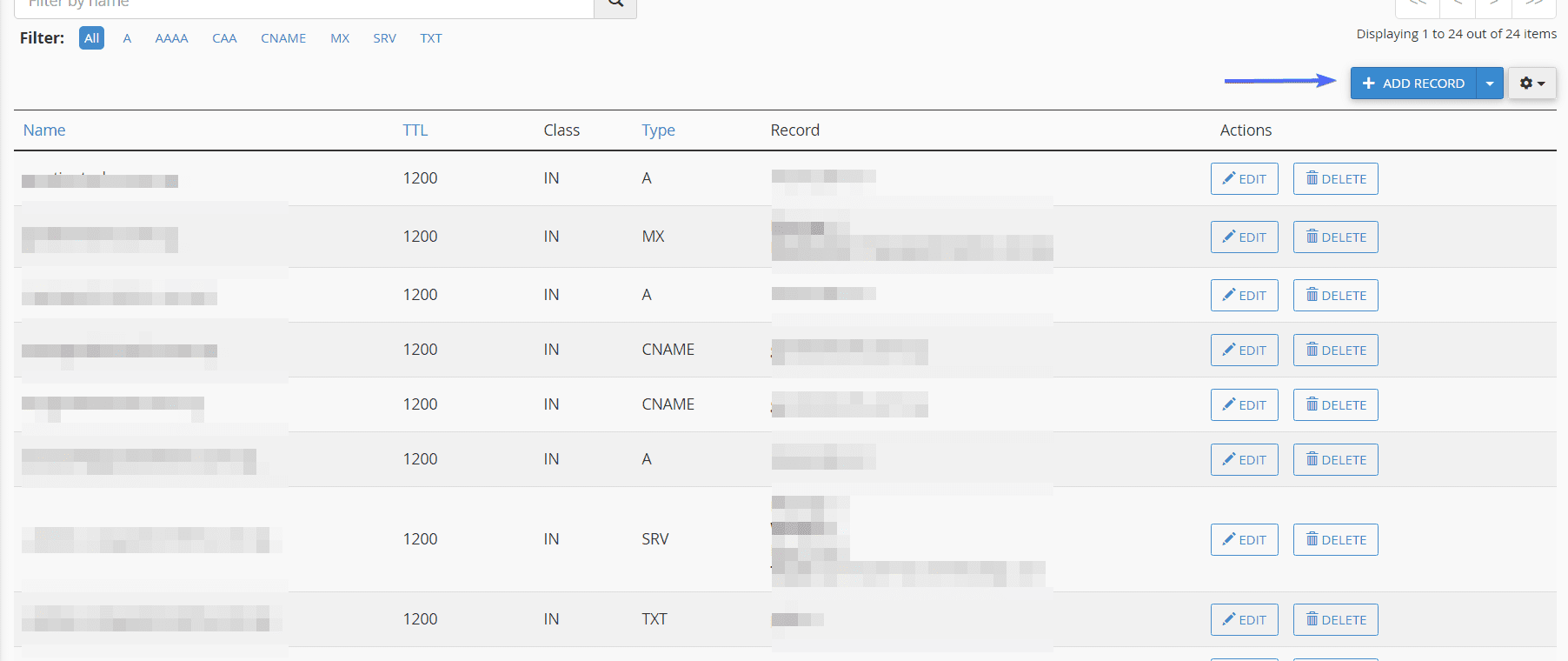 Adding and editing records