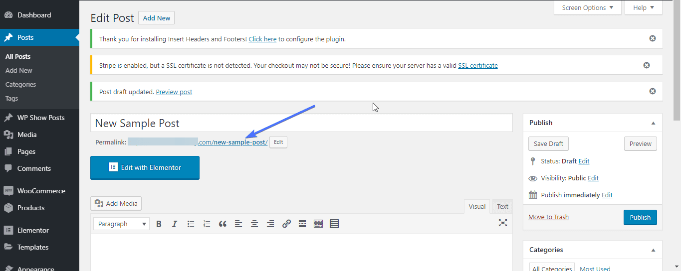 Changing Post Permalink - WordPress Permalinks