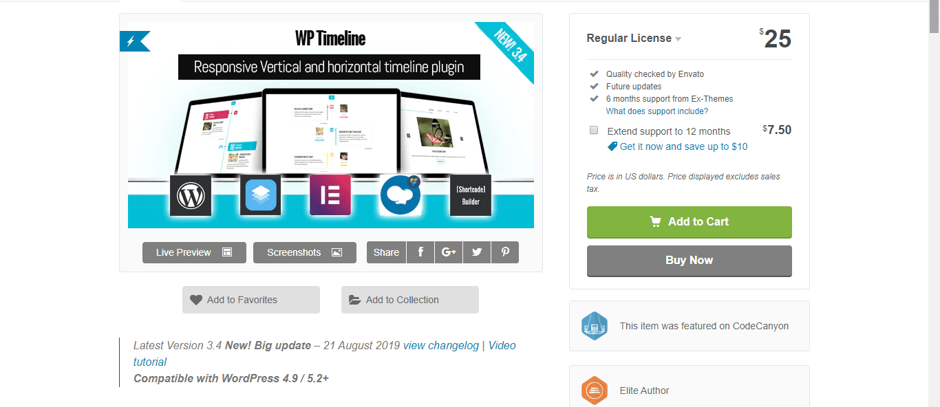 WP Timeline - WordPress Timeline Plugin