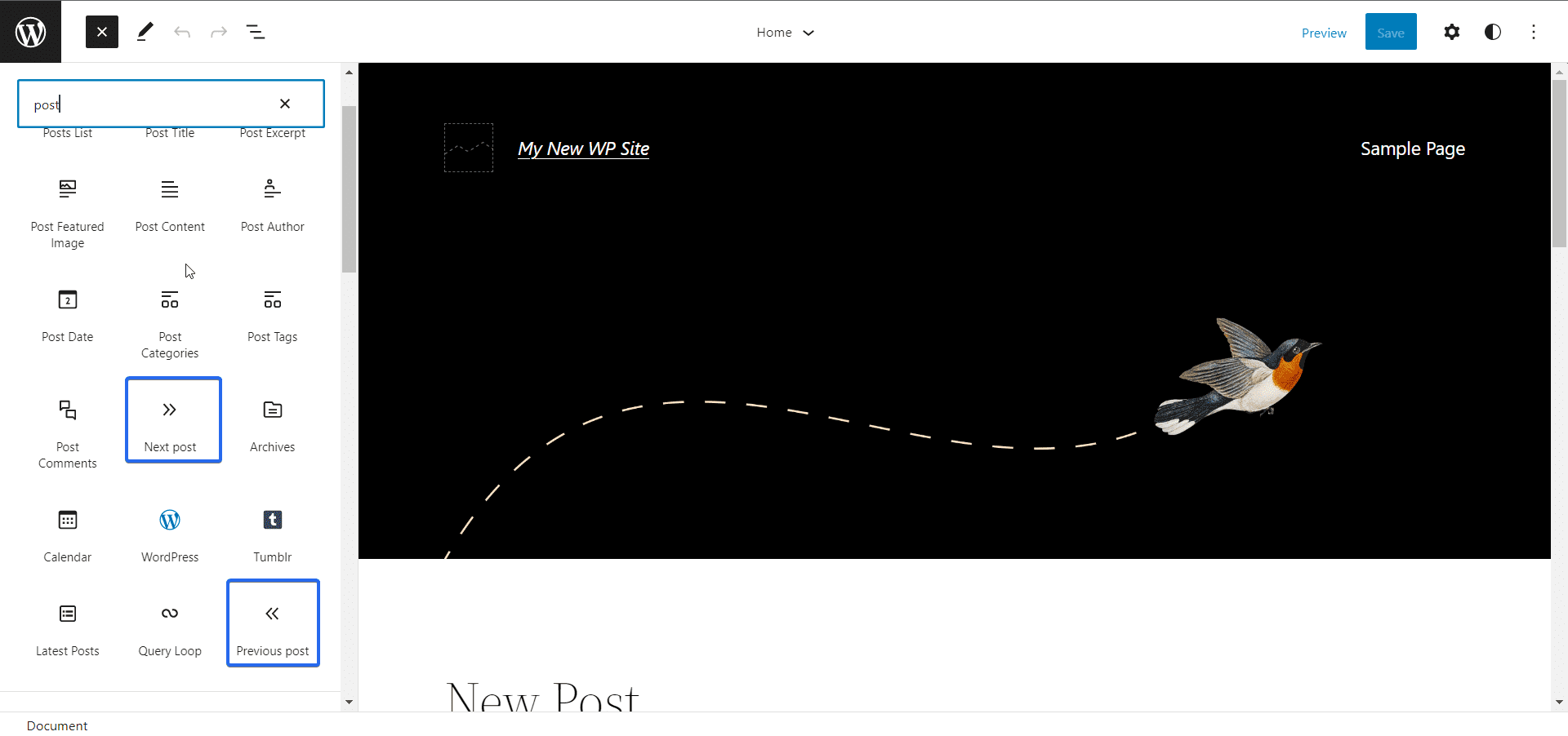Use Next Post/Previous Post to add pagination