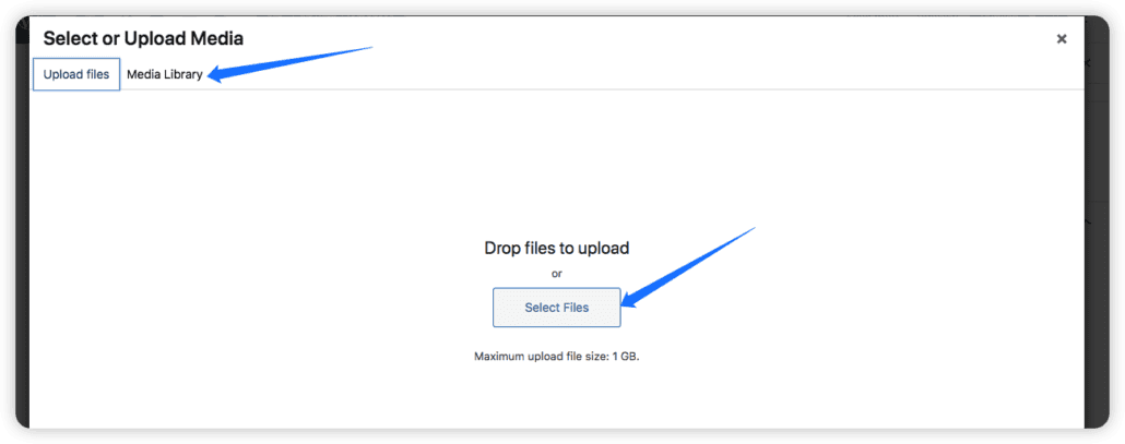 Select or Upload media