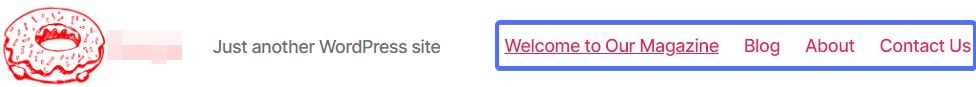 WordPress Navigation menu