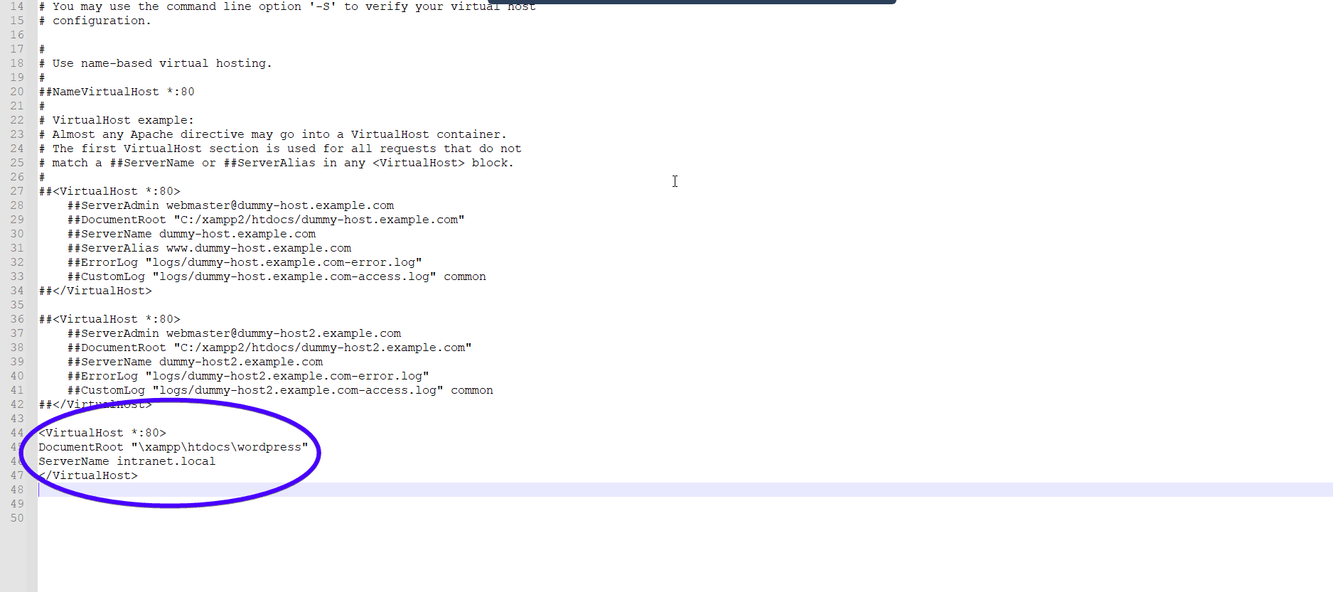 Add code snippet