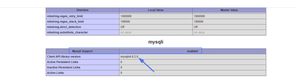 MySQL section - Your PHP Installation Appears to Be Missing the MySQL Extension Which Is Required by WordPress