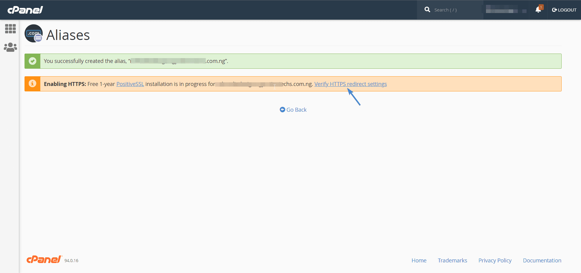 Verify HTTPS - map domain to wordpress