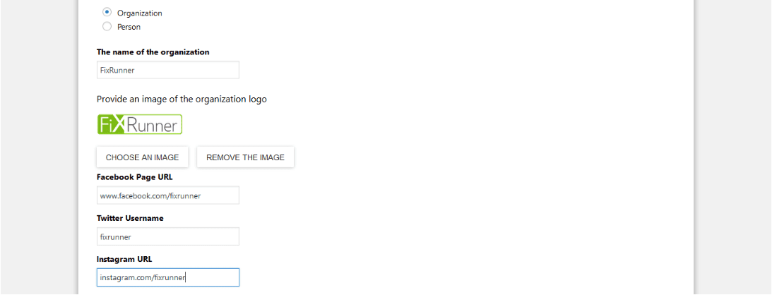 Adding social links