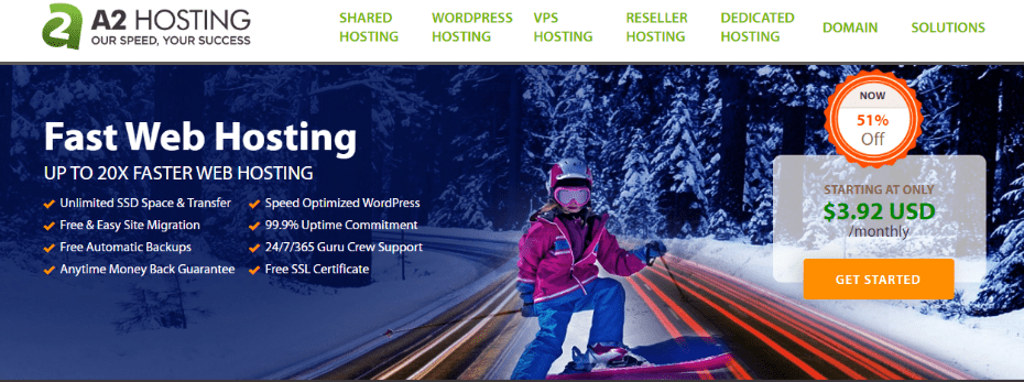 a2 hosting - Recommended Hosting Services for WordPress