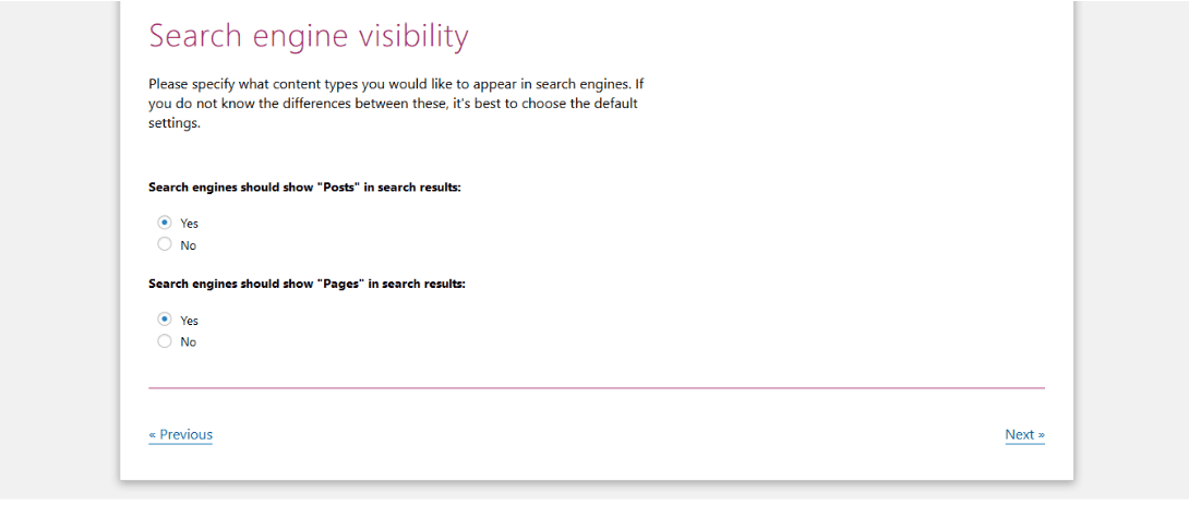 Search Engine Visibility