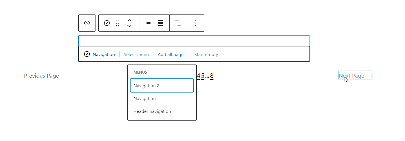 Select a Menu