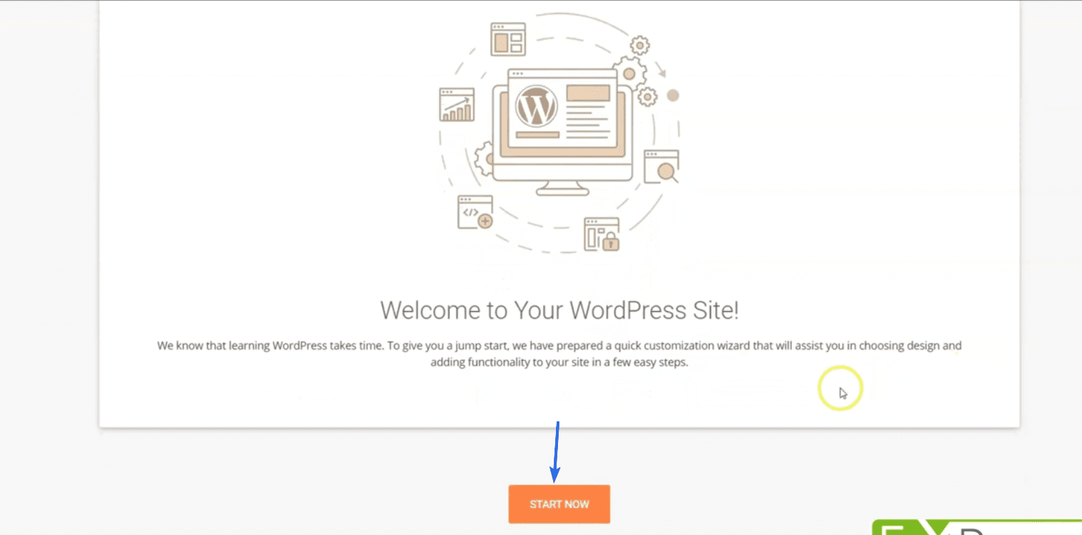 Click Start Now to access your business website