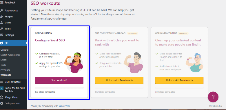 Configure Yoast SEO