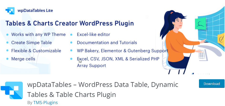wpDataTables plugin