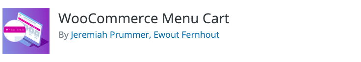 WooCommerce menu cart