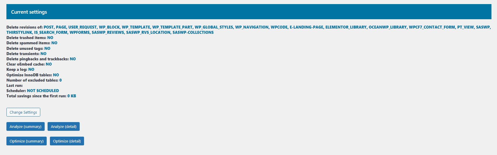 Click the Optimize (detail) button