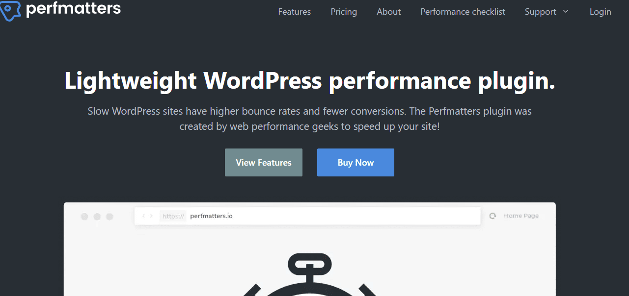 Perfmatter plugin