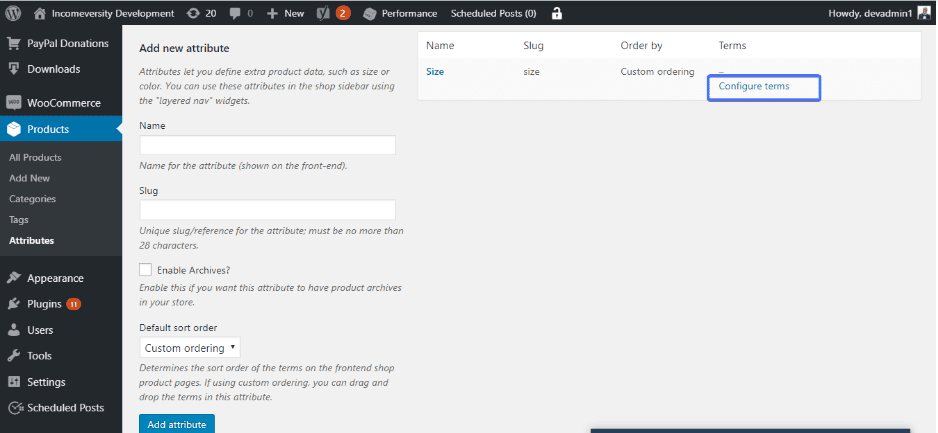 Creating a Global Product Attribute