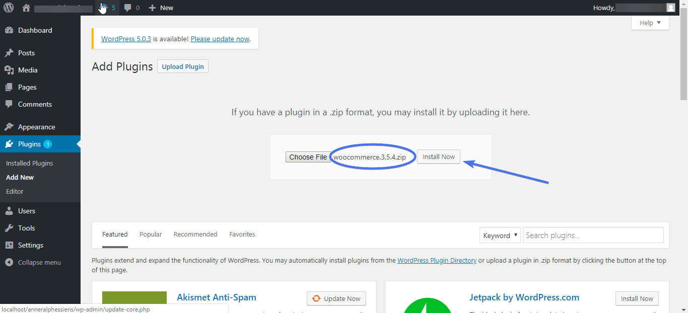 admin dashboard