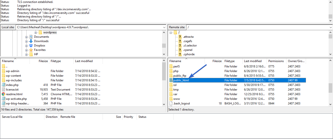 Main WordPress folder - fix allowed memory size exhausted in WordPress