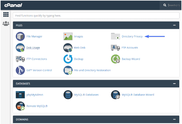 cPanel Directory - Solve 401 error in WordPress