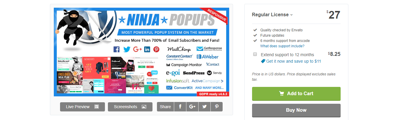 Ninja popup WordPress Popup Plugin