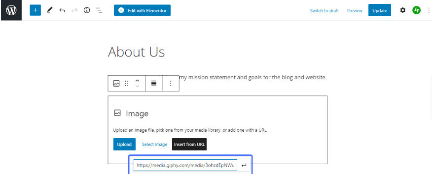 Insert URL