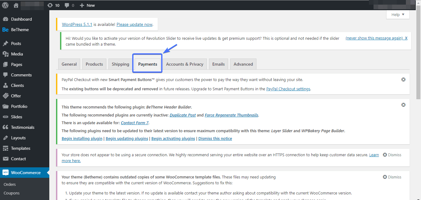 woocommerce payments