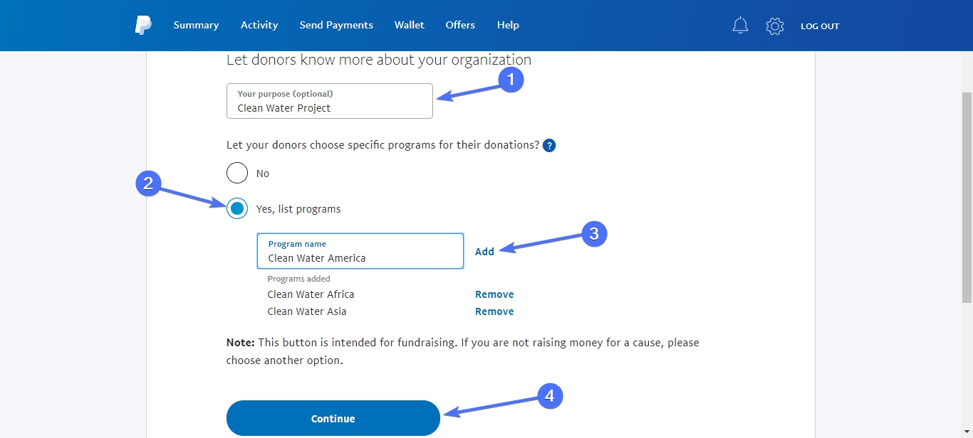 PayPal button to WordPress