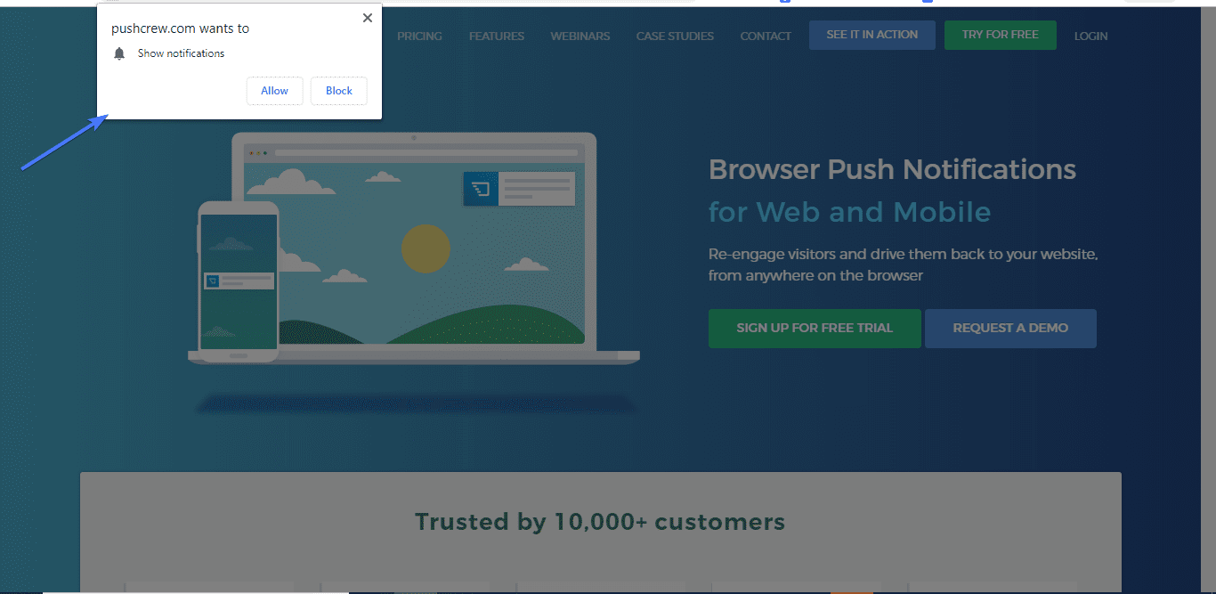 Browser Push Notifications 