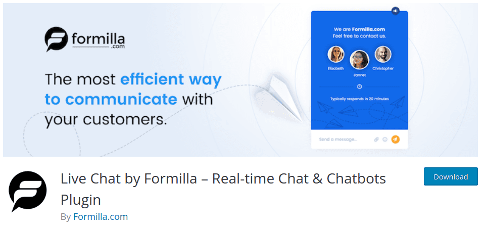 Formilla - livechat plugin