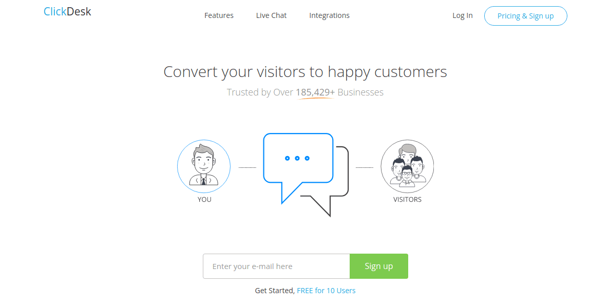 Clickdesk live chat