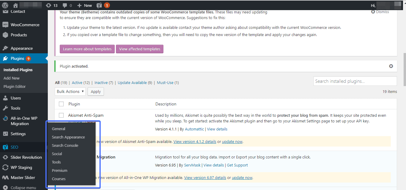 WordPress SEO general