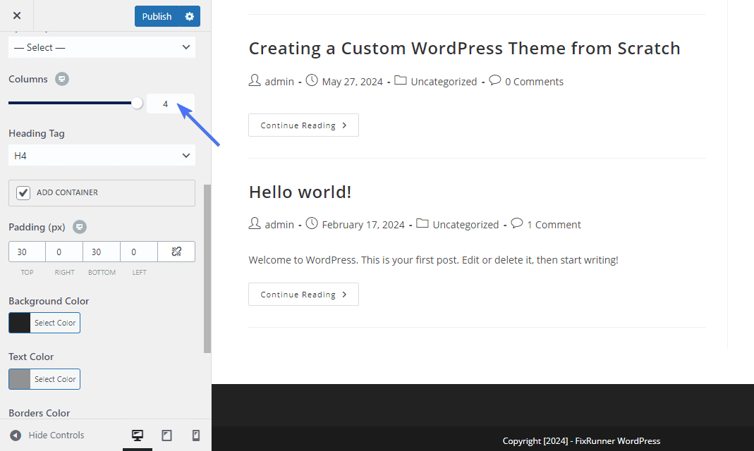 set footer column : How to Edit Footer in WordPress