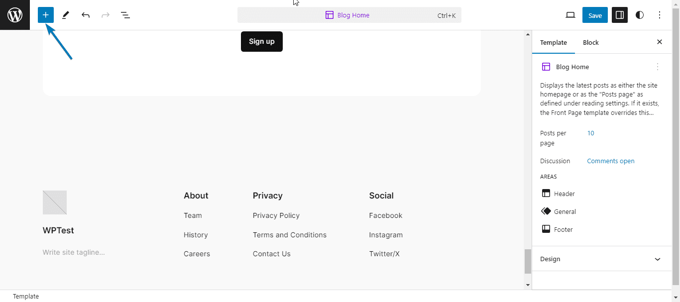 site editor