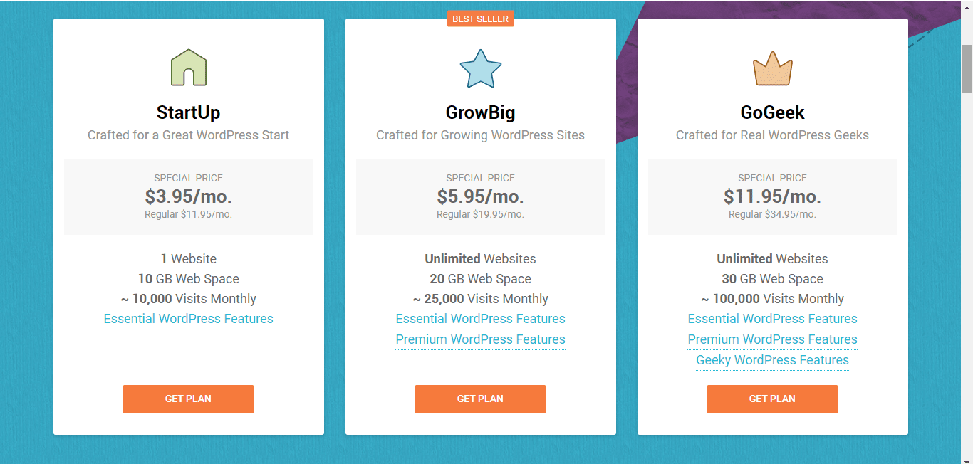 Siteground managed WordPress hosting