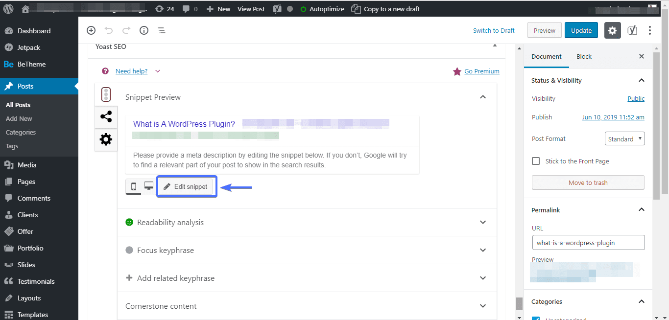 Snippet Editor