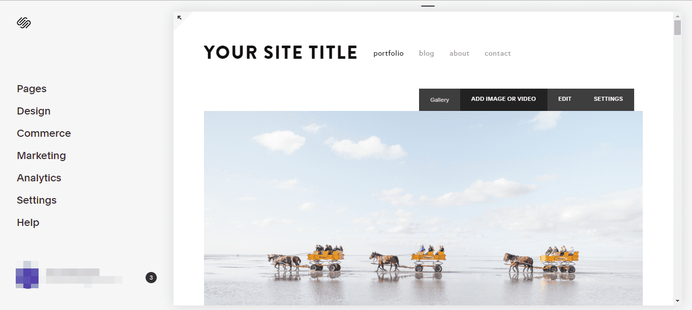 Squarespace simplicity