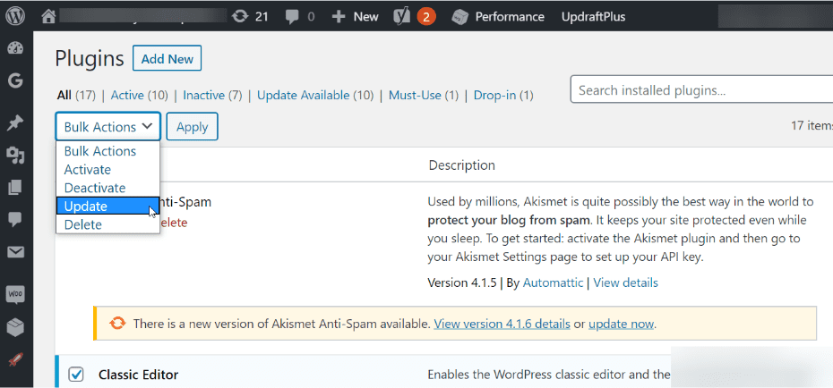 How to update WordPress plugin