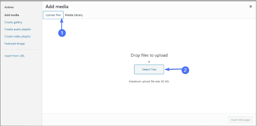 Upload GIF into wordpress