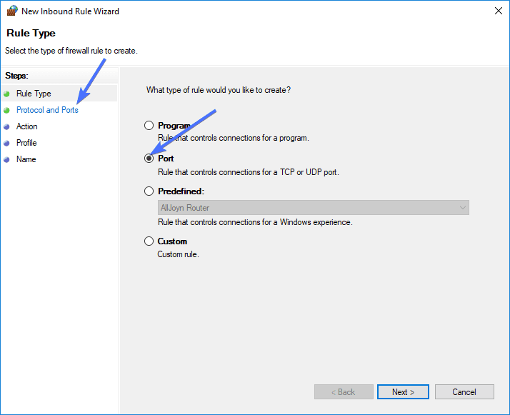 New Inbound Rules