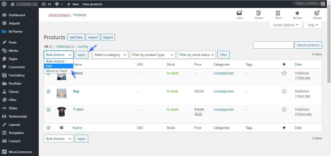 WooCommerce Class