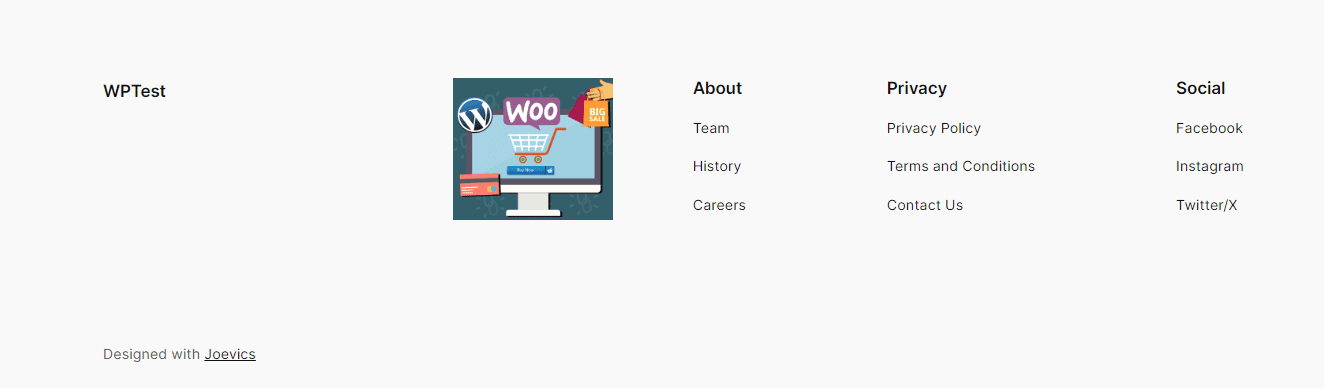 wordpress footer