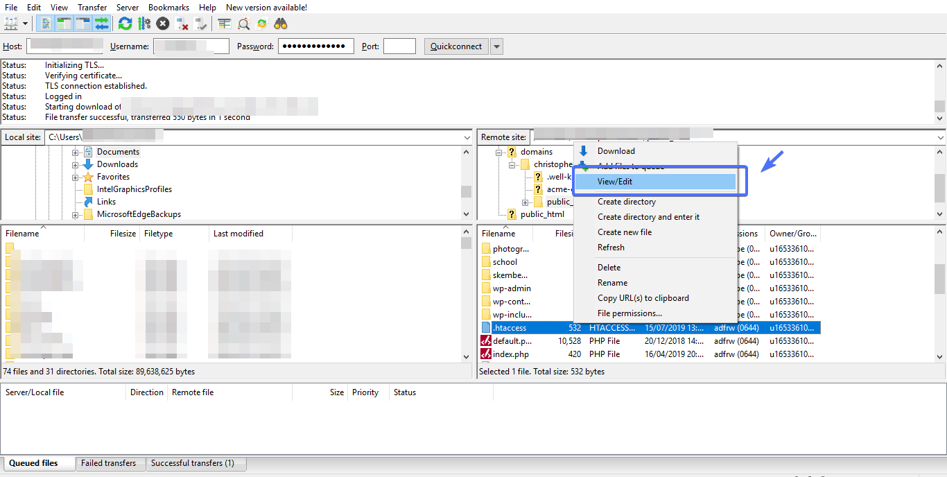 .htaccess files
