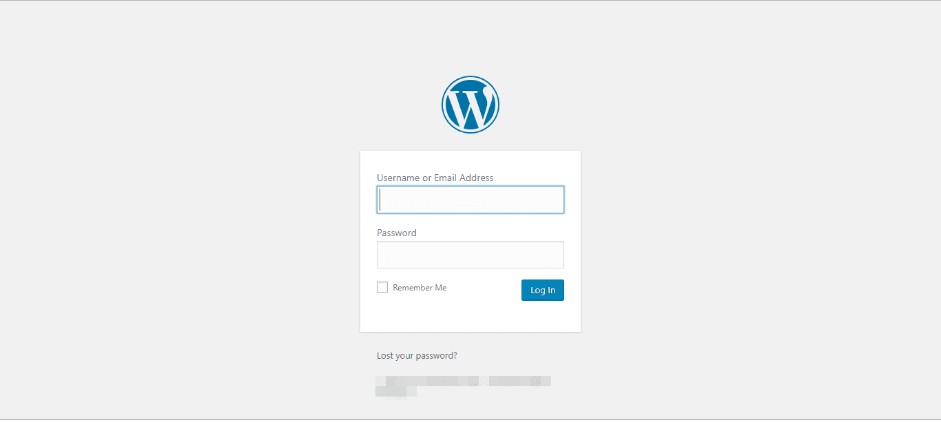 wordpress login