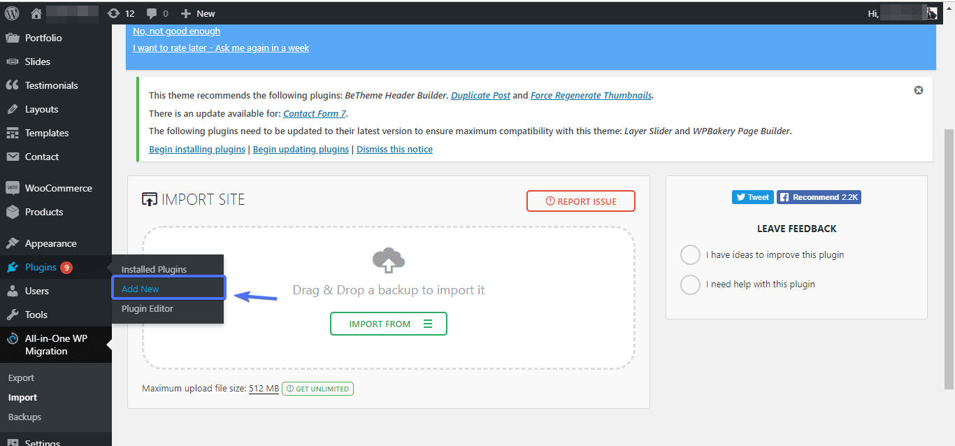 WordPress SEO add new